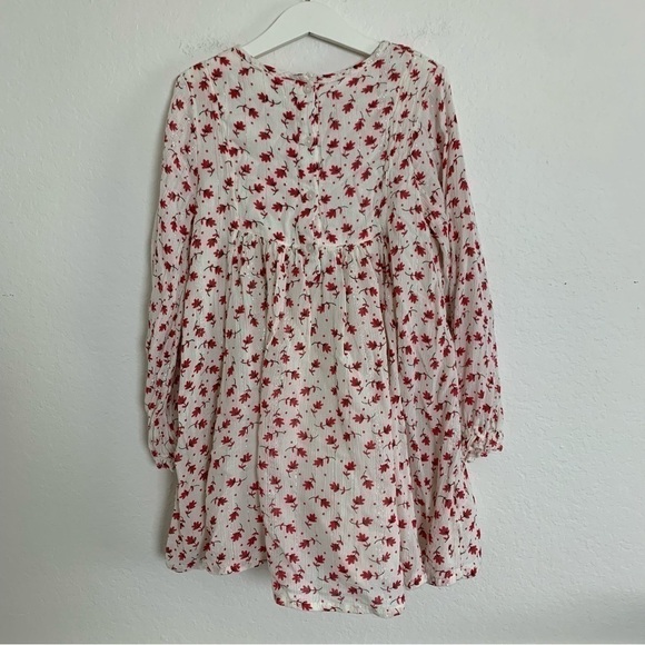 Peek Dress Girl’s Size 8 Leaves Metallic Threads boho Long Sleeve - Picture 9 of 14